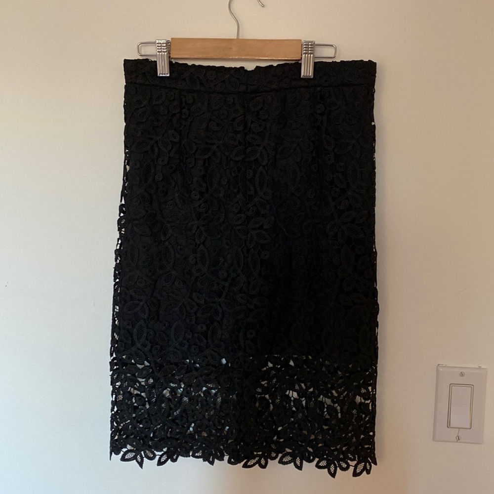 Black sexy lace skirt